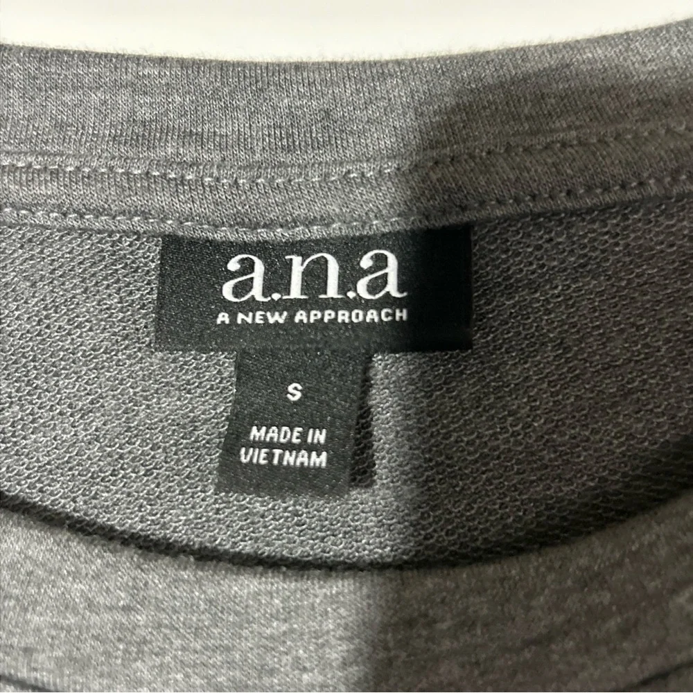 a.n.a. T Shirt Dress Women’s Small Gray Bell Sleeves Comfy Cottagecore Casual